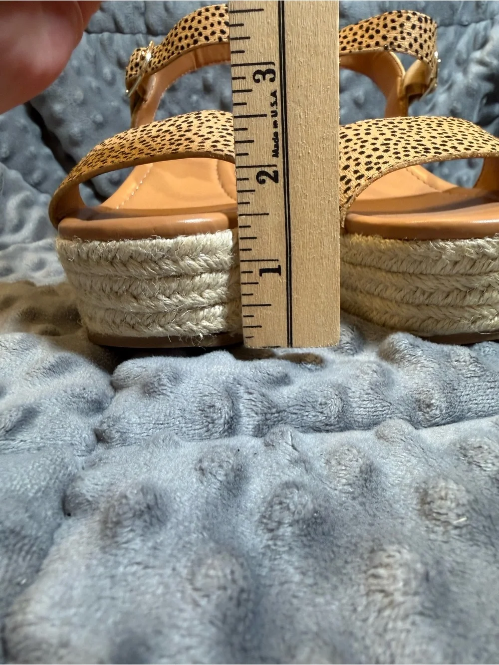 J. Crew Cheetah Print Calf Hair Ankle Strap Sandals
